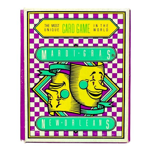 Vintage 1982 Mardi Gras Bacchus 1984 Card Game – Complete Deck Set - Picture 3 of 11